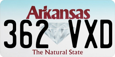 AR license plate 362VXD
