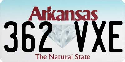 AR license plate 362VXE