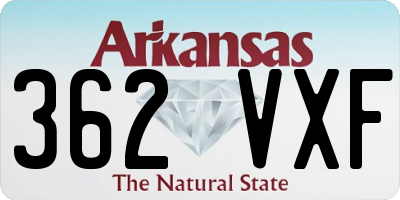 AR license plate 362VXF