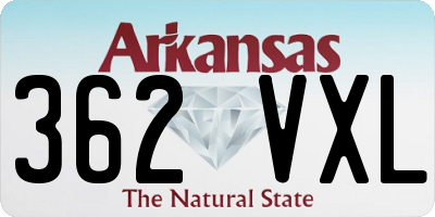 AR license plate 362VXL