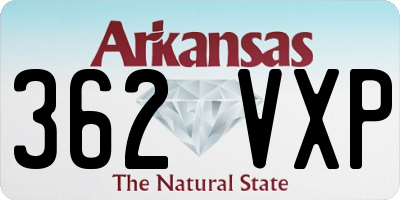 AR license plate 362VXP