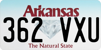 AR license plate 362VXU