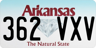 AR license plate 362VXV