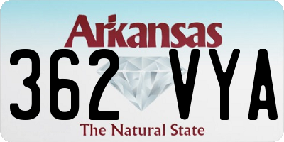 AR license plate 362VYA