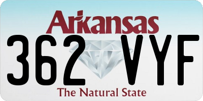 AR license plate 362VYF