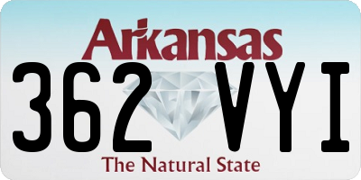 AR license plate 362VYI