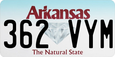 AR license plate 362VYM