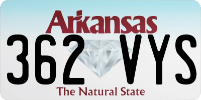 AR license plate 362VYS