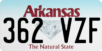 AR license plate 362VZF