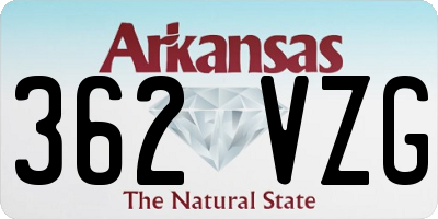 AR license plate 362VZG