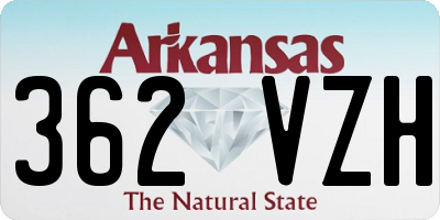 AR license plate 362VZH