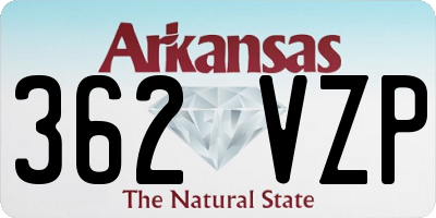 AR license plate 362VZP