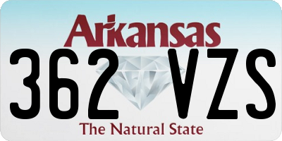 AR license plate 362VZS