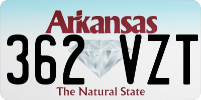 AR license plate 362VZT