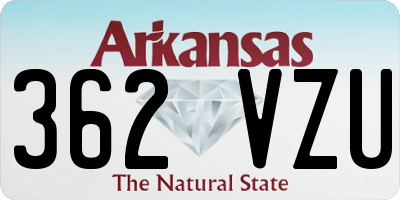 AR license plate 362VZU