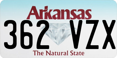 AR license plate 362VZX