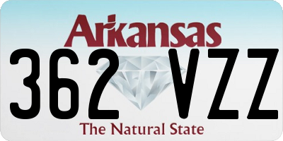 AR license plate 362VZZ