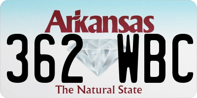 AR license plate 362WBC