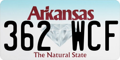 AR license plate 362WCF