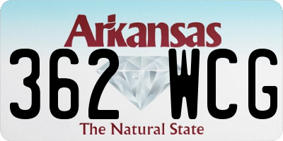 AR license plate 362WCG