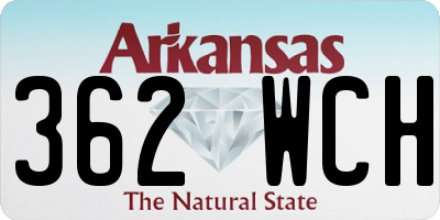 AR license plate 362WCH