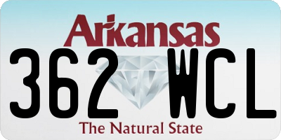 AR license plate 362WCL
