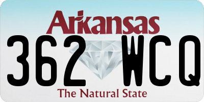 AR license plate 362WCQ