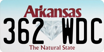 AR license plate 362WDC