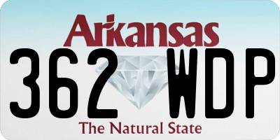 AR license plate 362WDP