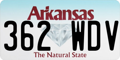 AR license plate 362WDV