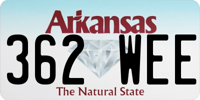 AR license plate 362WEE