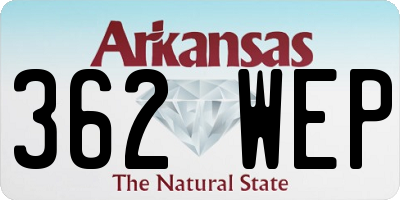 AR license plate 362WEP