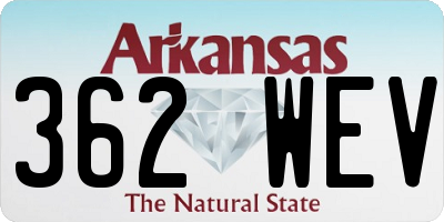 AR license plate 362WEV