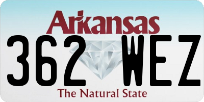 AR license plate 362WEZ