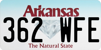 AR license plate 362WFE