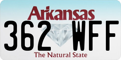 AR license plate 362WFF
