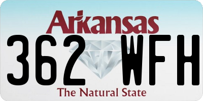 AR license plate 362WFH