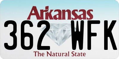 AR license plate 362WFK