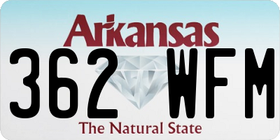 AR license plate 362WFM