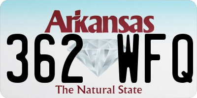 AR license plate 362WFQ