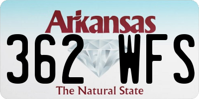 AR license plate 362WFS