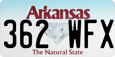 AR license plate 362WFX