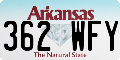AR license plate 362WFY