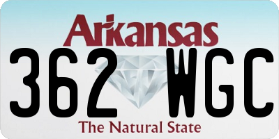 AR license plate 362WGC