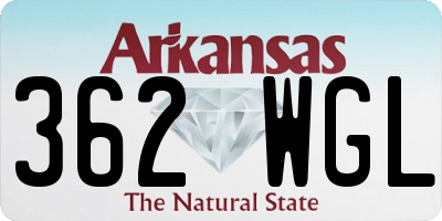 AR license plate 362WGL