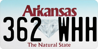 AR license plate 362WHH