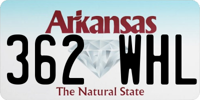 AR license plate 362WHL