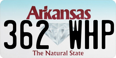 AR license plate 362WHP