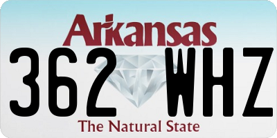 AR license plate 362WHZ