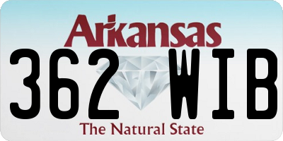 AR license plate 362WIB
